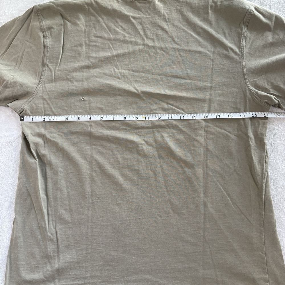Vintage Old Navy Mens Large T-Shirt Pocket Stripe Beige Y2K Cotton Tee - Picture 4 of 9